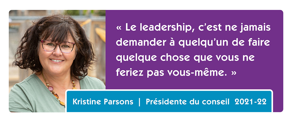 Kristine Parsons EPEI: « Le leadership, c’est ne jamais demander à quelqu’un de faire quelque chose que vous ne feriez pas vous-même. »
